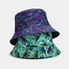 Creative New Cartoon Dinosaur Pattern Double-sided Bucket Hat Men's and Women's Outdoor Leisure Visor Sun Protection Basin Hat