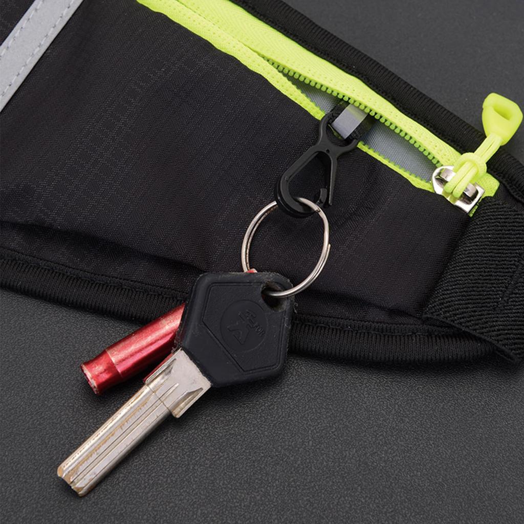 Lightweight and Slim Running Pouch with Storage for Water and Earphone Features a Contoured Elastic Waist Belt for a Snug Purple Built-in Smartphones,