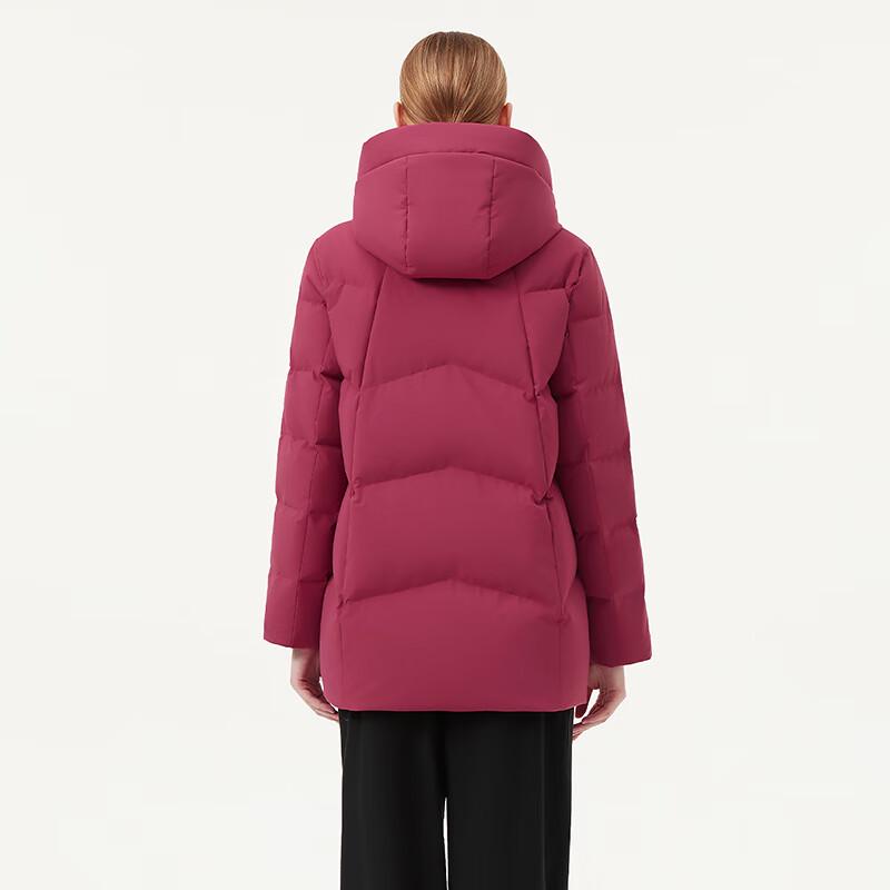 Tanboer Women's Mid-Length Hooded Down Jacket 510506D