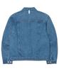 NOMANUAL Denim Trucker Zip Jacket - Washed Blue