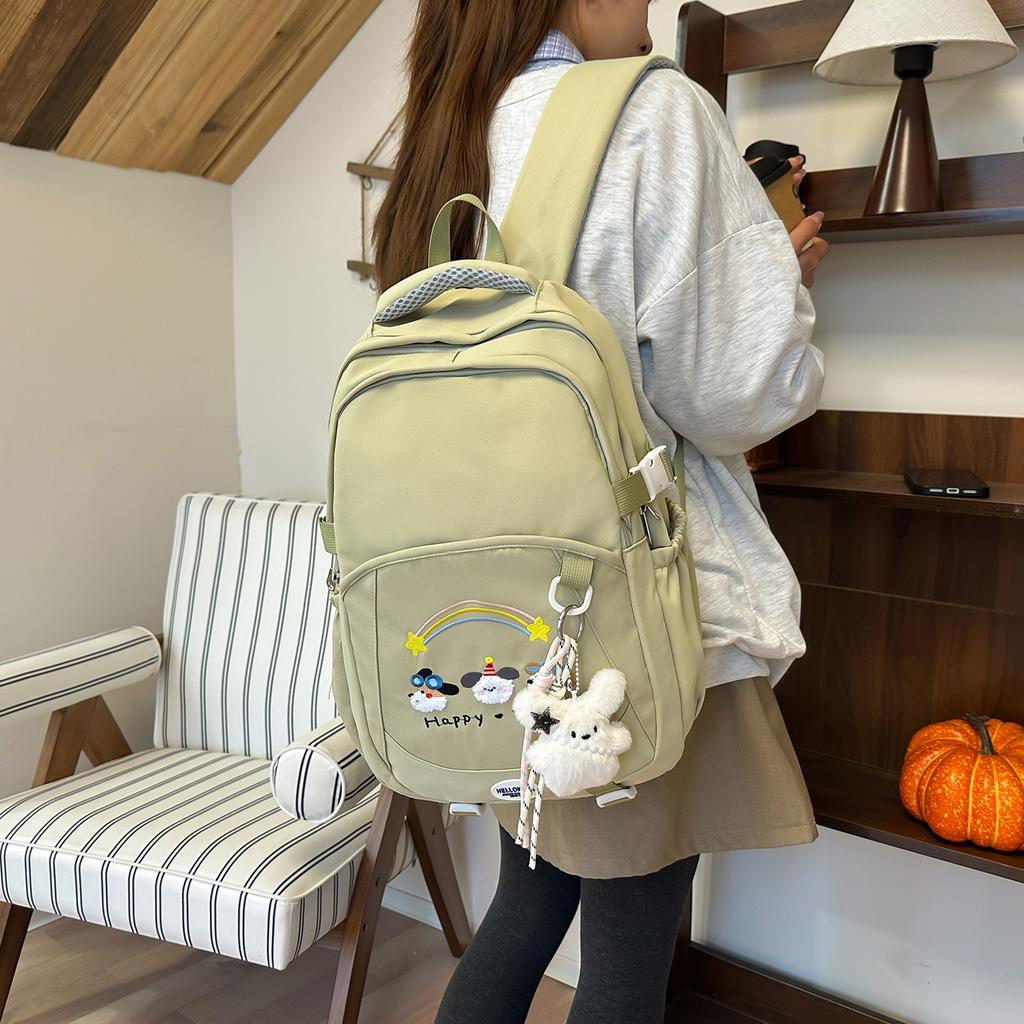 Schoolbag1011 High-value Sweet and Cute Backpack Student Large-capacity Schoolbag Lightweight Leisure Bag Outdoor Travel Backpack