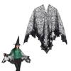 Halloween Webs Shawl Poncho for Women Lady Dark Shawl Proms Sexy Lace