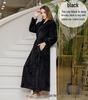 Women's and Men's Thick Flannel Morning Robe for Autumn/Winter Home Wear