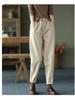 Dames harembroek met verdikte taille, herfst/winterstijl 2026, modieuze elastische taille, lange, comfortabele broek
