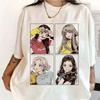 Kpop BP Jump 2025 Magliette Rosa Abbigliamento Gruppo Femminile Adorabili T-shirt Grafiche Anime Estive Cotone di Alta Qualità Comodi Top Y2K