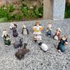 Mini Jesus Figurines Small Jesus Statues Cartoon for Christmas Thanksgiving Day