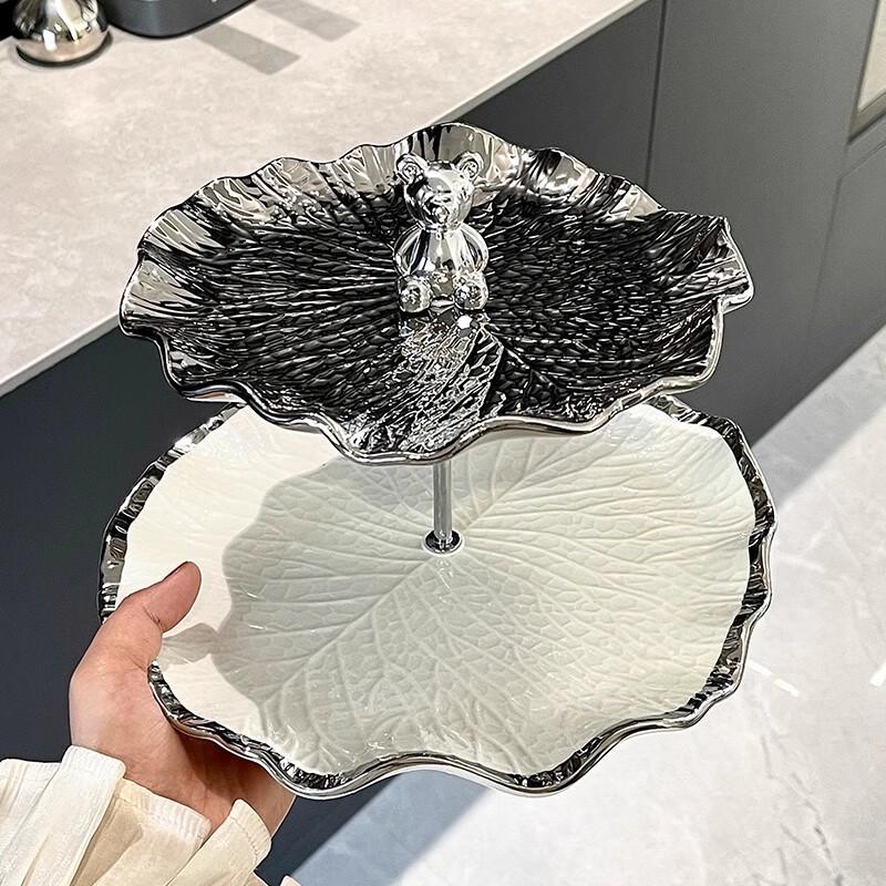 KANGMO Bear Series Multi-layer Ceramic Fruit Plate