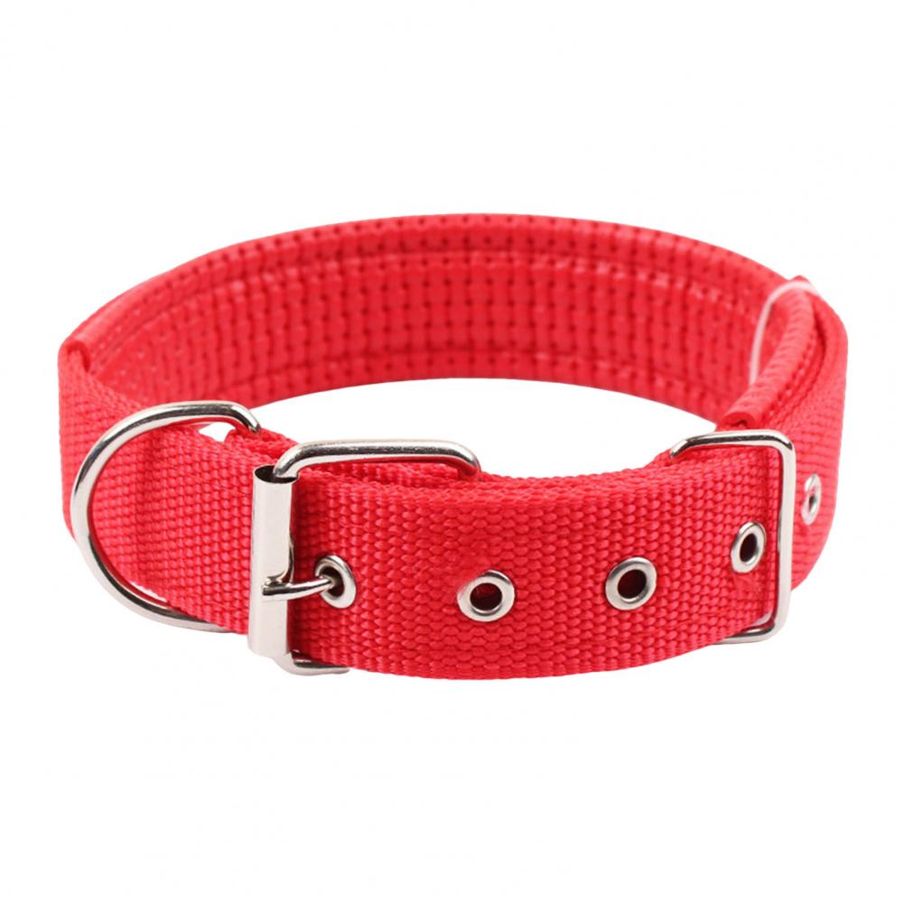 Dog Collars Nylon Adjustable Dog Neck Circle Longlasting Pet Neck Strap With Traction Ring Teddy Keji Pitbull Pet Supplies