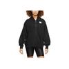 Jordan Logo-Print Zip-Up Hoodie Langarmjacke Damenjacke Schwarz DZ3360-010