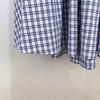 Seaside Blue & White Plaid Beaded Camisole Top + High-Waisted Skirt Set