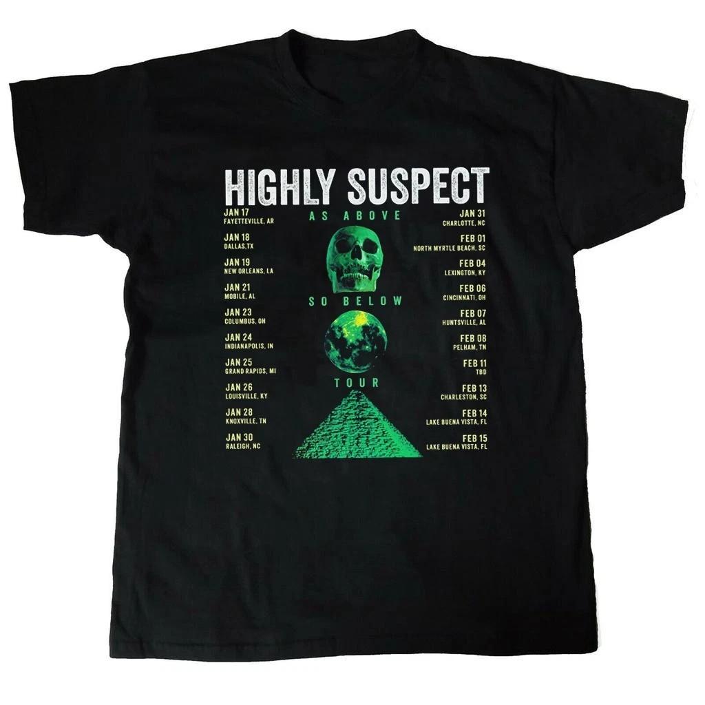 NEW Highly Suspect Band 2025 tour T Shirt Black All Size S-5Xl Gift Fan MI821 S разноцветный