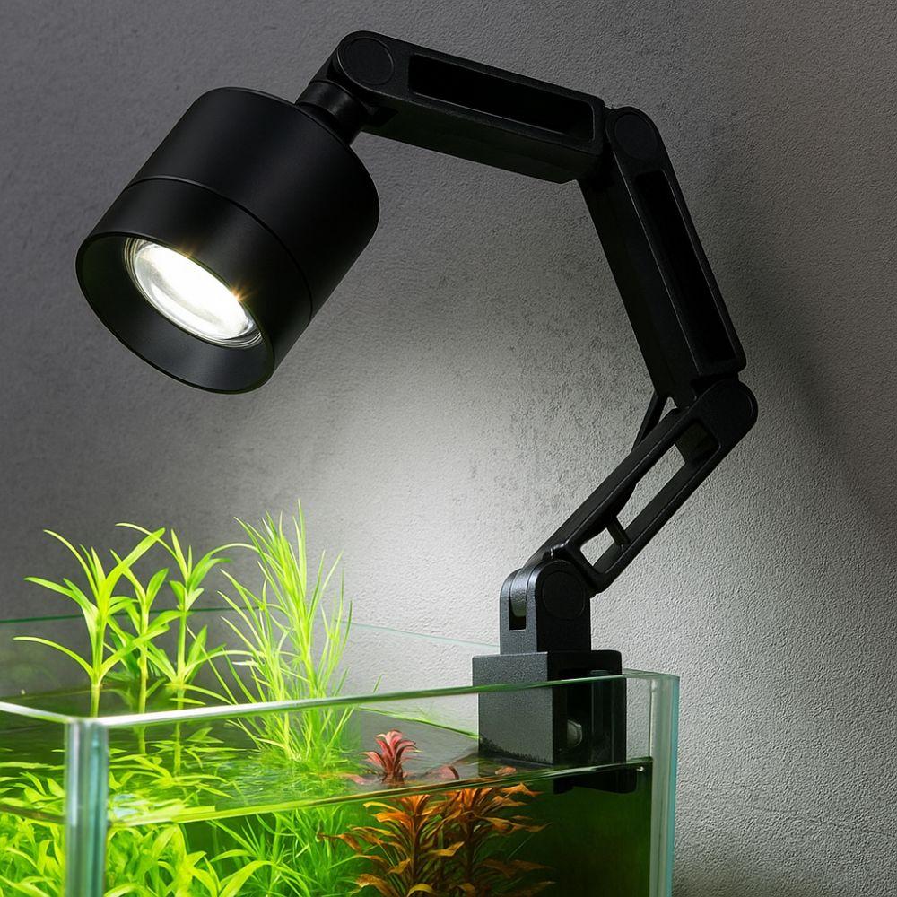 3 Color Modes Aquarium LED Light Adjustable Zoom Aquarium Plant Light  Desktop Fish Tank