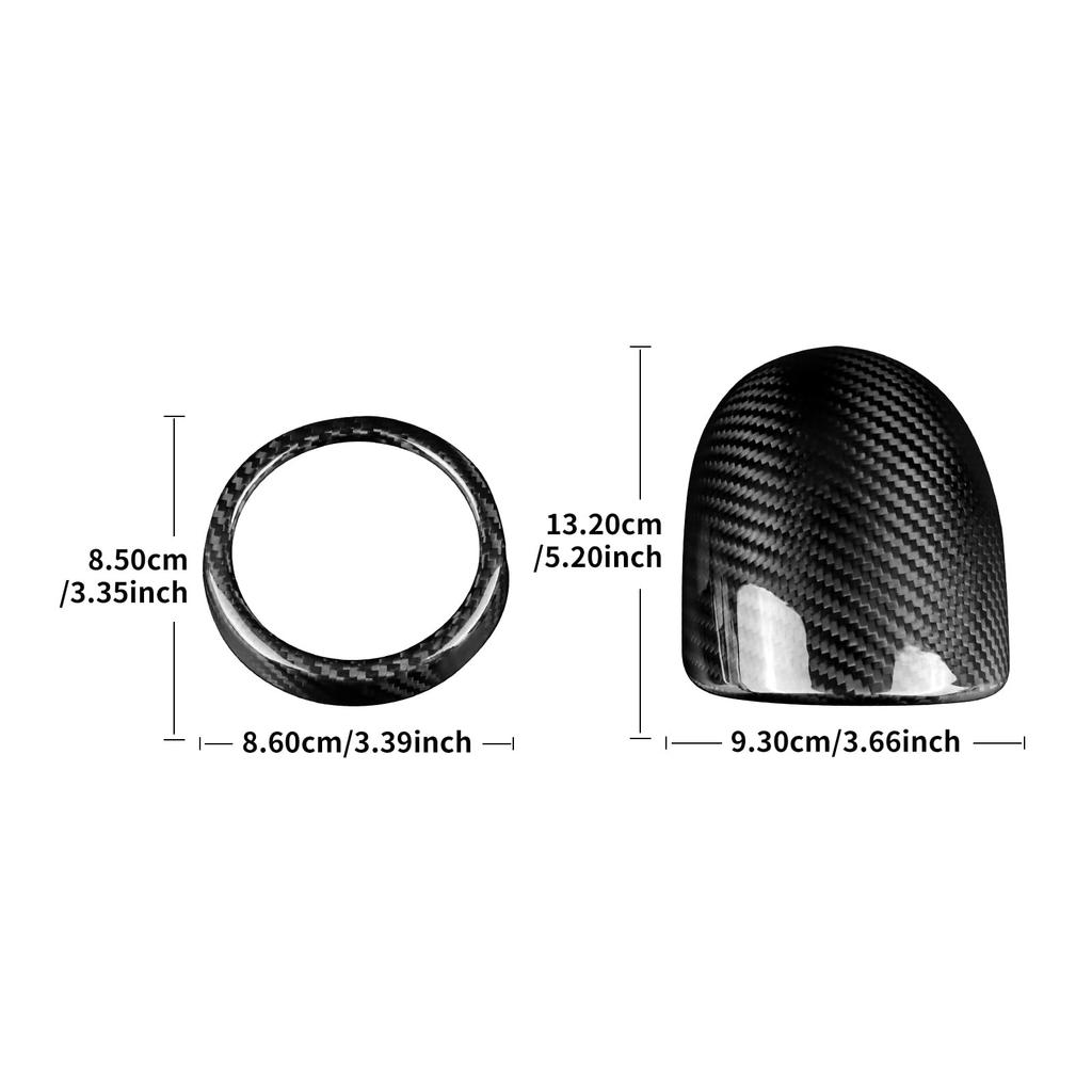 AIRSPEED Real Hard Carbon Fiber Interior Accessories for Abarth 595 595C Abarth 695 Custom Turbo Trim Cover with Boost and Includes Drive 2012-2023 /