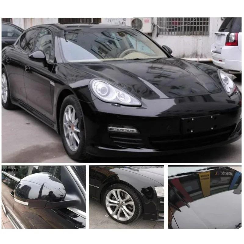 Car Gloss Vinyl Wrap Film Car Motorcycle Body Styling Decals Black Bright Color Sticker Decoration Stickers Exterior Accessiries