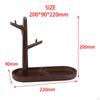 Bamboo Necklace Storage Holder Cufflinks Watch Anklet with Branch Earring Jewelry Stand