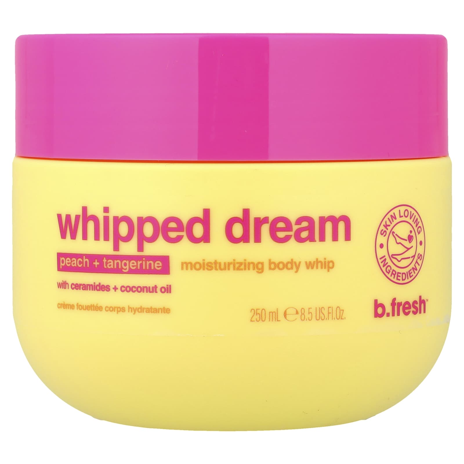 

b.fresh, Whipped Dream, Moisturizing Body Whip, Peach + Tangerine, 250ml (8.5 fl oz)