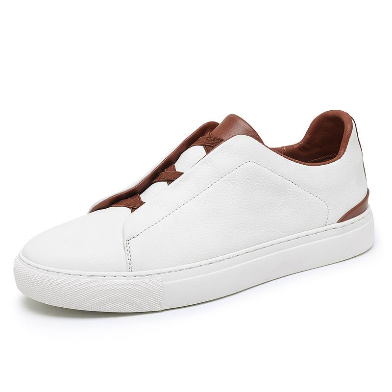 Men s Retro German Training Casual Slip-on Driving Shoes Size 38 белый
