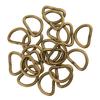 Alloy Dee Rings D Shaped Buckle Craft Supplies DIY Accessories for Belts Bags and Leather Harness Projects