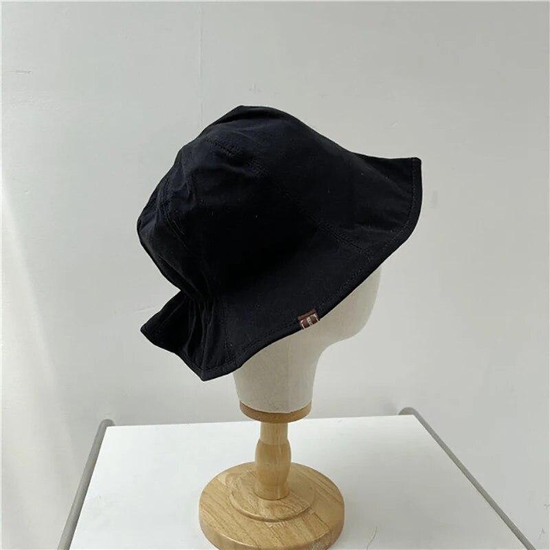 Wide Brim Sun Hats For Women Panama Foldable Wrinkle Bucket Hat Summer Sun Protection Visors Caps Outdoor Beach Fisherman Caps