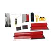Drywall Finishing Set 60cm 40cm 25cm Trowel Blades Stainless Steel Extension Pole Roller Tool for Wall Surface Smoothing