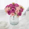 Artificial Flowers Silk Peony Rose Room Home Vases Festival Wreath Wedding Fake Bouquet Decora Accessory Diy Colorful Gifts Box