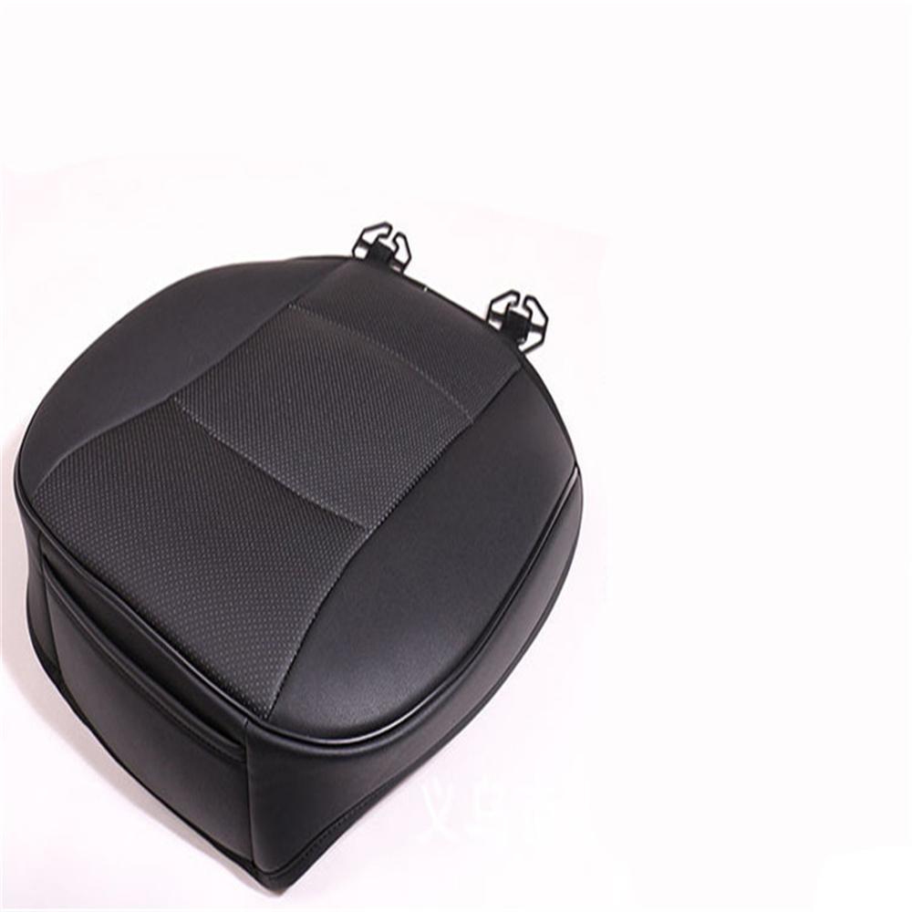 Usa Black Pu Leather Car Sedan Driver Front Seat Cover Cushion Pad Protector Mat
