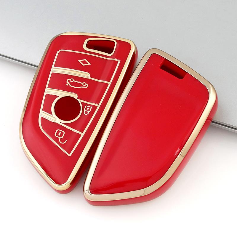 4 Buttons For BMW G20 G30 E46 E60 E90 X3 X5 X6 F15 F16 F45 F46 7 Series G11 F48 F39 New TPU Car Key Case Cover Shell Protector