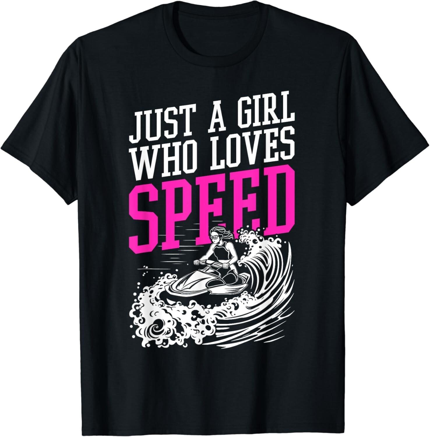 Girl Jet Skiing Lover I Women Jet Skiing Gift Unisex T-Shirt S разноцветный