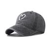 Shaped Pattern Heart Cotton Retro Big Heart Baseball Hat Adjustable Cap Adults