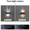 Solar LED Wall Lights Brighten Outdoor Space Waterproof LED Stair Lights Yard Landscape Decor Light Outside Garden Decorations