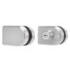 Double Door Push Sliding Access Control Office Glass Door Lock Stainless Steel Lock with 3 Keys