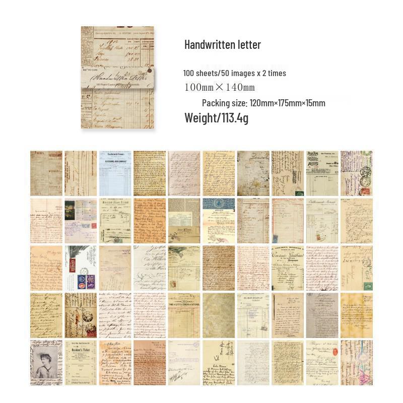 American Retro Floral Literary Journal Background Paper