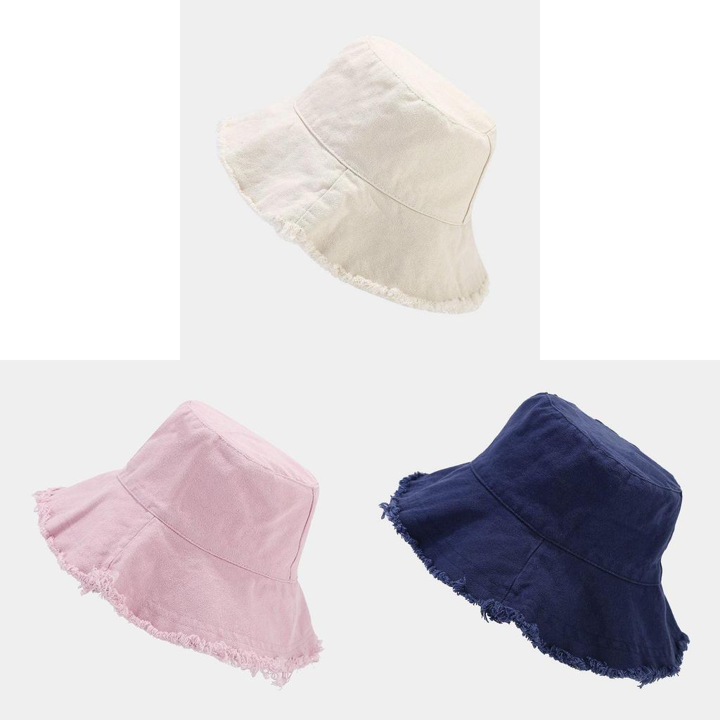 Baumwoll Fischerhut Für Männer Und Frauen Sommer Sonnenschutz Breiter Rand Lässiges Outdoor-Accessoire