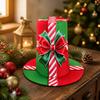 Christmas Top Hat Soft Pull-on with Bow Motif Photo Prop