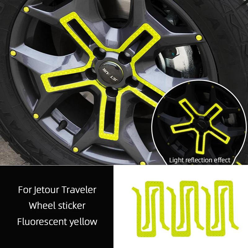 For Jetour Traveler T2  2024 2025 Car Spare Tire Cover Wheel Hub External Stickers Decorate Car Body Products Accessories