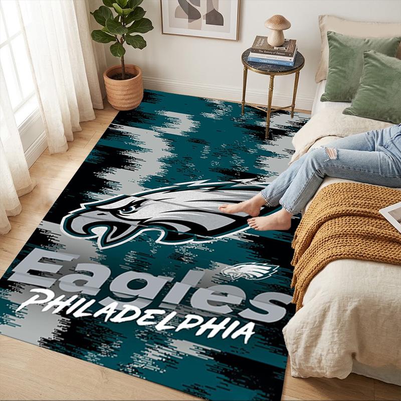 Eagles Philadelphia Living Room Nonslip Area Rug Soft Carpet For Bedroom Game Playroom Sofa Office Home Decor Doormat Christmas Gift C10265