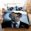 Viral Meme Rap Artist Lil Mabu Hit Song Graphic Hip Hop Bedding Set Duvet Cover With 2 Pillowcases Teen Urban Bedroom Decor