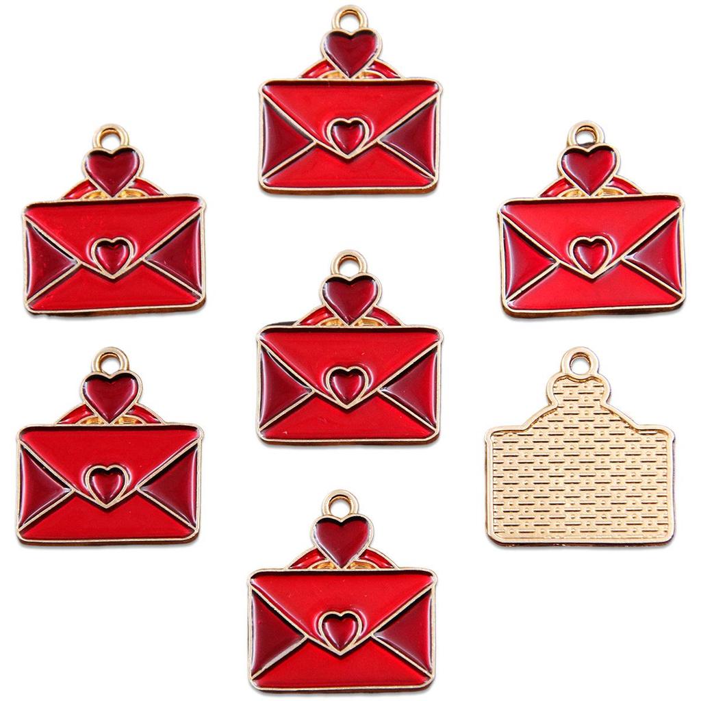 16 Styles KC Gold Drop Oil Fresh Flower Valentine's Day Pendant Charms - Premium and Creative Ornaments