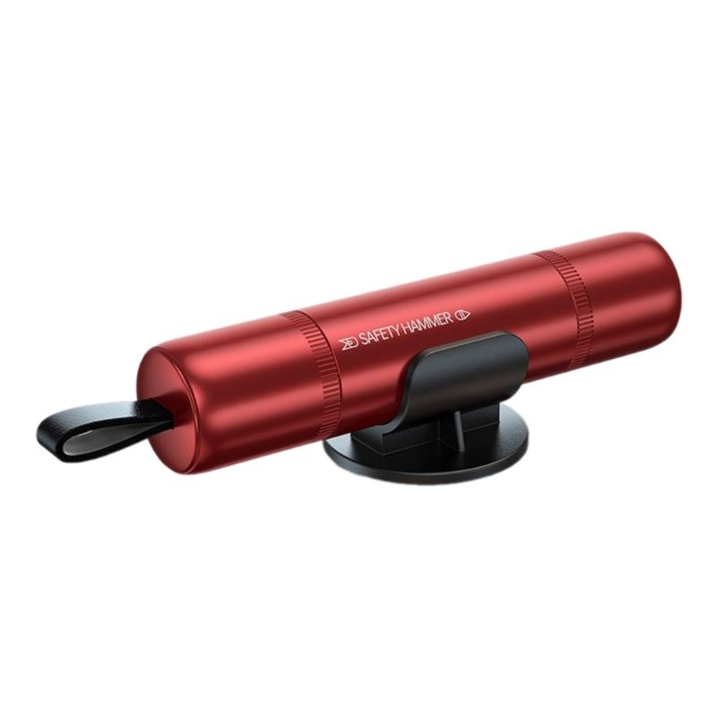 Safety Hammer Multifunctional Rescuing Hammer Car Hammer with Belt Cutter Vehicle Escape Tool Car Window Breaker