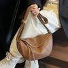 PU Dumpling Shaped Crossbody Bag Versatile Small Size Everyday Bag  Travel