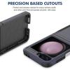 Coque pour Samsung Galaxy Z Flip 6 - Protection Robust Complète 360° Anti-rayures Antichoc - Bleu Marine