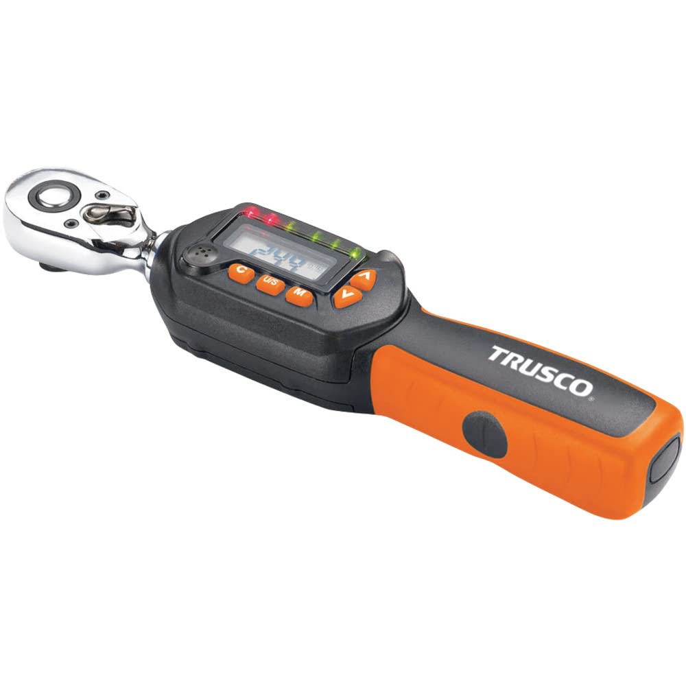 

TRUSCO Ratchet Digital Torque Wrench Drive 9.5mm 6~30Nm DTRS3-030C