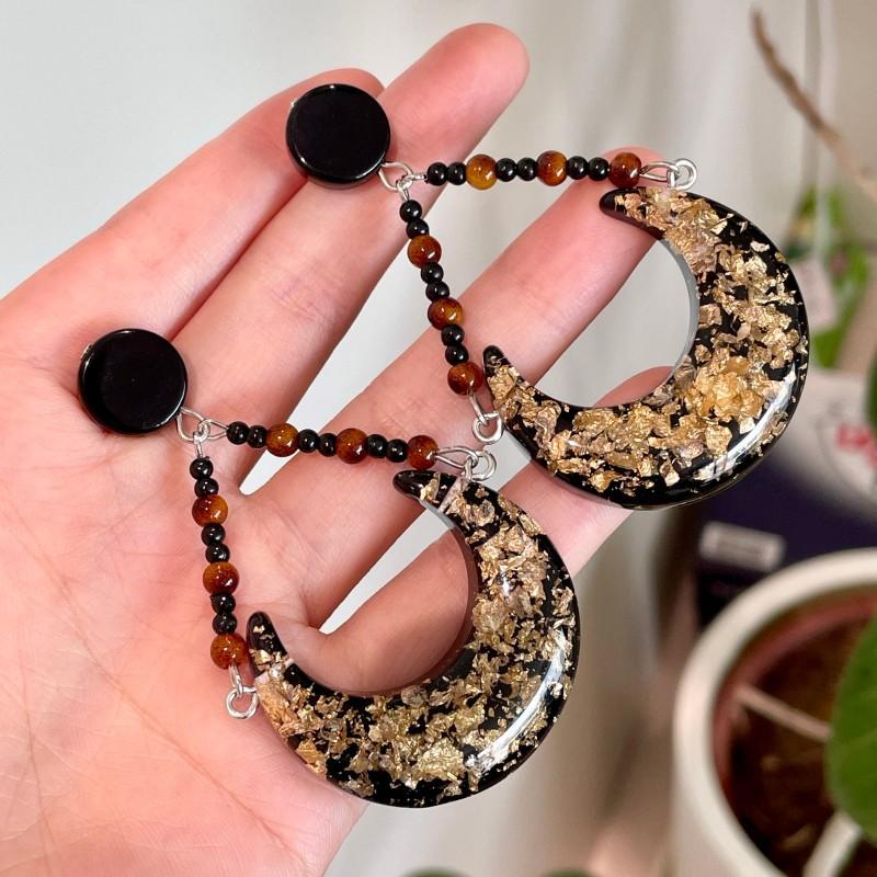 

Модные серьги-подвески для женщин чёрный