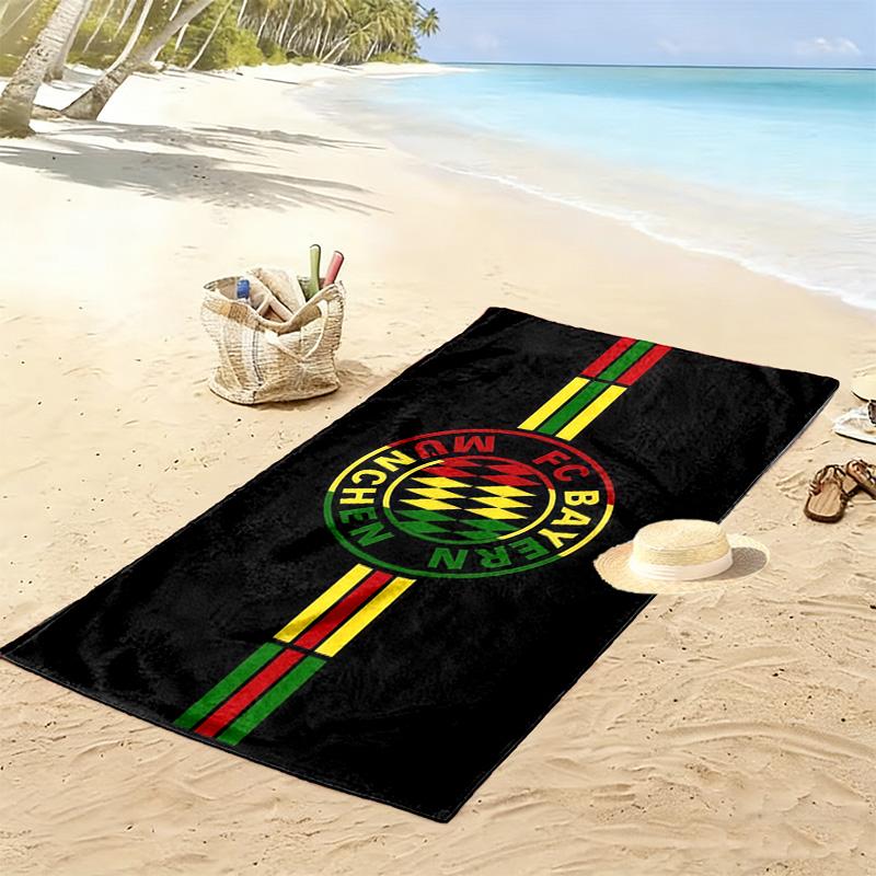 FC Bayern München2 Print Beach Towel, Large Soft Quick Dry Towel for Beach Camping Swimming