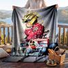 Warm Flannel Blanket Ayrton Senna Pattern, Lightweight Comfortable Throw Blanket for Bed Sofa Use