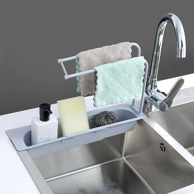 Household Faucet Clip Rack Kitchen Sink Rag Bath Holder Soap Storage Box