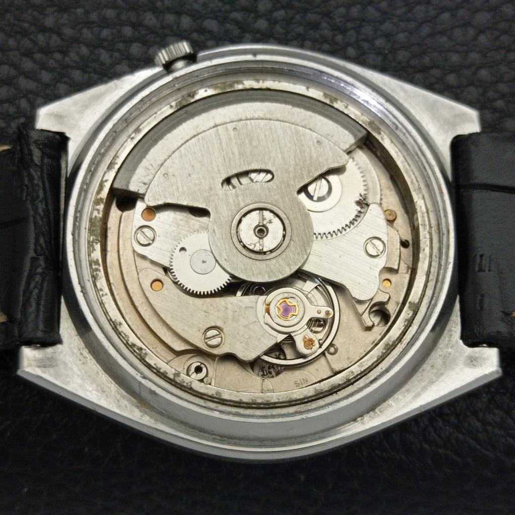 Seiko 5 AUTOMATIK JAPAN HERREN VINTAGE SCHWARZES ZIFFERBLATT UHR a701909-5 R207-a701909