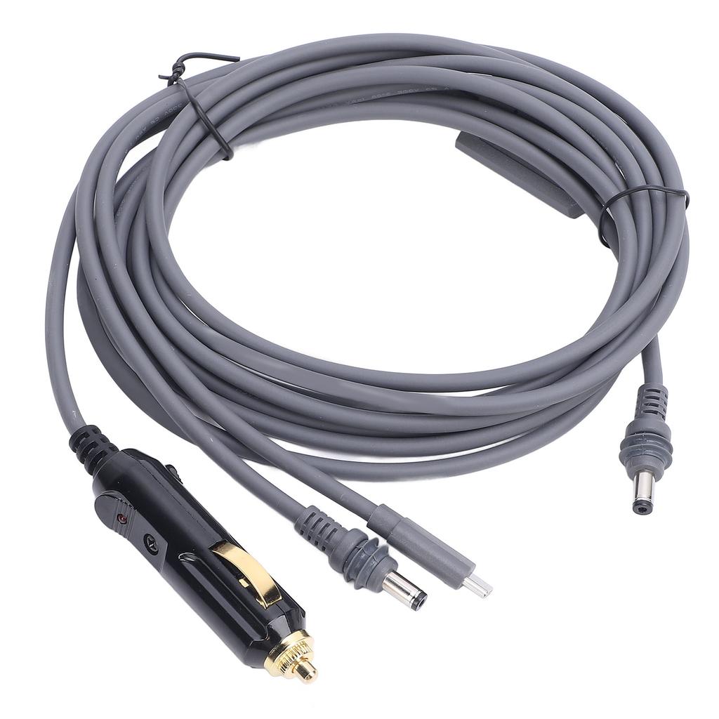 3 In 1 DC Power Cable 10ft DC12V 24V 18AWG Waterproofing Car Charger Type C DC To DC Power Cord for Mini Dish Antenna