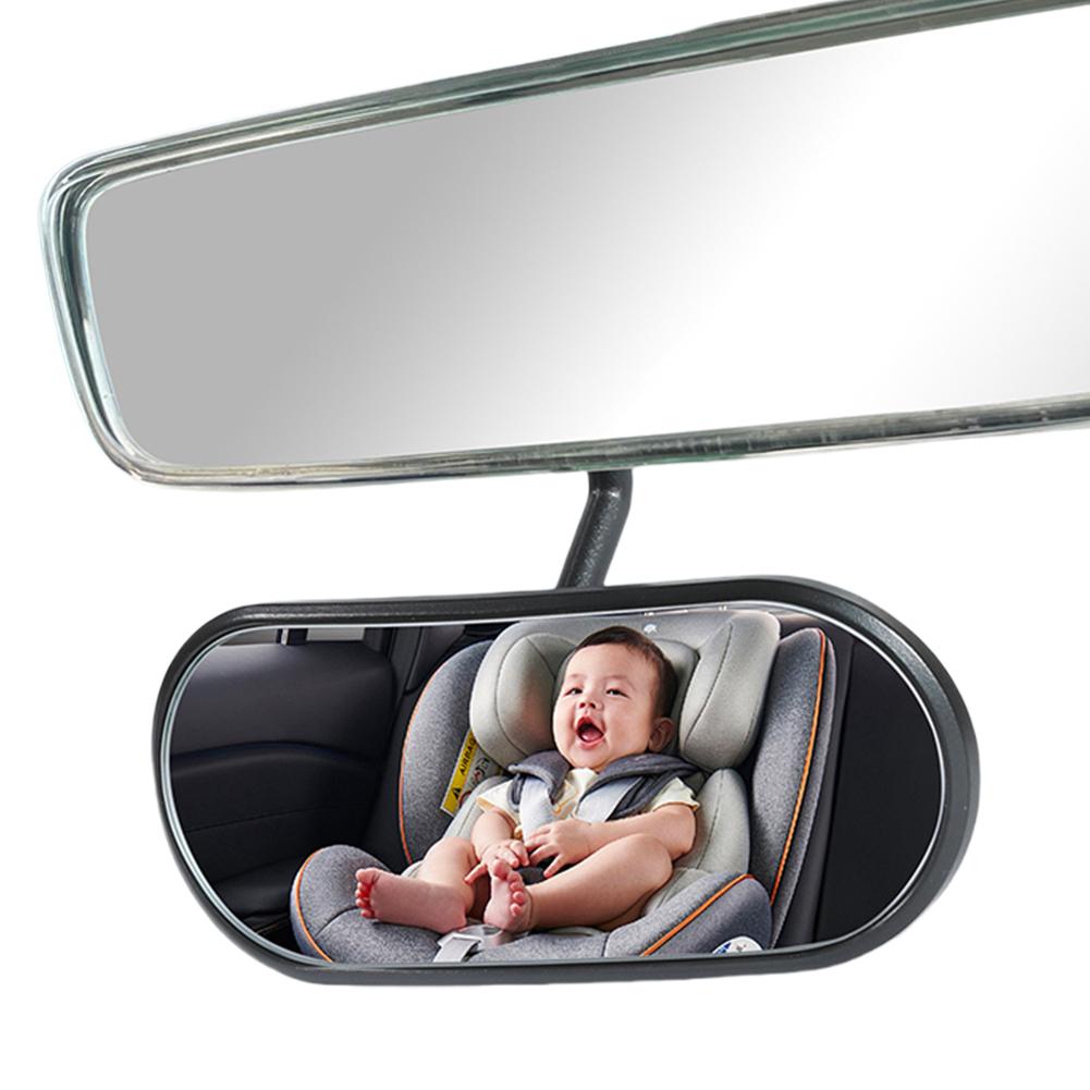 Baby Car Mirror 360° Adjustable Rear View Mirror Adhesive Mount Automotive Rearview Baby Observation Mirror for Kids Observing