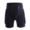 Unisex Polyester Motorcycle Snowboard Ski Protective Hip Butt Padded Shorts Cycling Clothing Black Breathable Shorts
